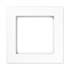 Rahmen 1fach, A CREATION, Thermoplast, alpinweiß, senkrechte und waagerechte Montage