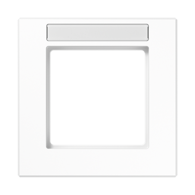 Rahmen 1fach, mit Schriftfeld, senkrechte und waagerechte Montage, Thermoplast, A CREATION, alpinweiß