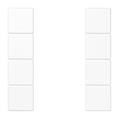 Tastensatz, F50, Thermoplast, Serie LS, alpinweiß