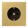 SCHUKO®-Steckdose, 16 A 250 V ~, Serie LS, Messing classic