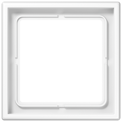Rahmen 1fach, senkrechte und waagerechte Montage, Duroplast, LS 990, alpinweiß