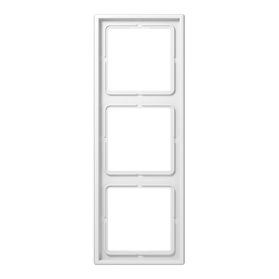 Rahmen 3fach, senkrechte und waagerechte Montage, Duroplast, LS 990, alpinweiß