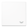 Wippe 1fach, Symbol Licht, Duroplast, Serie LS, alpinweiß