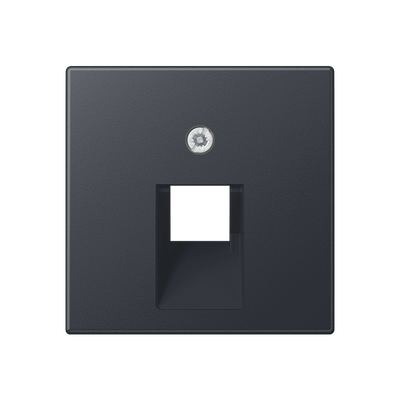 Abdeckung für IAE/UAE-Anschlussdosen 1 x 8-polig, Thermoplast lackiert, Serie A, anthrazit matt