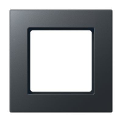 Rahmen 1fach, senkrechte und waagerechte Montage, Thermoplast lackiert, A CREATION, anthrazit matt