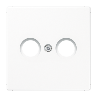 Abdeckung für Antennendosen 1fach, Thermoplast, Serie LS, alpinweiß