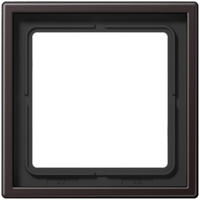 Rahmen 1fach, LS 990, IP 44, Aluminium lackiert, dark, senkrechte und waagerechte Montage