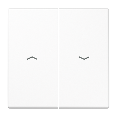 Wippe, mit Pfeilsymbolen, Duroplast, Serie LS, alpinweiß