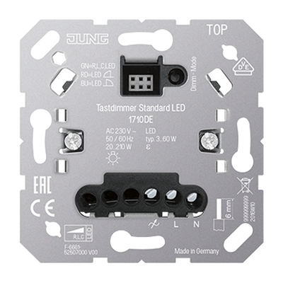 Tastdimmer Standard LED, ohne Nebenstelleneingang, UP