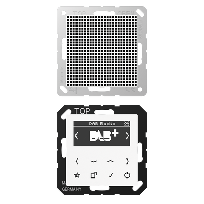 Smart Radio DAB+, Set Mono, Serie AS/A, alpinweiß