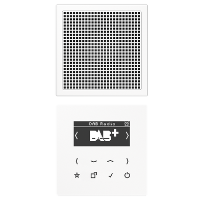 Smart Radio DAB+, Set Mono 1fach, Serie LS, alpinweiß