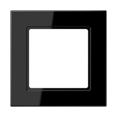 Rahmen 1fach, senkrechte und waagerechte Montage, Thermoplast, A 550, schwarz