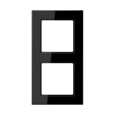 Rahmen 2fach, senkrechte und waagerechte Montage, Thermoplast, A 550, schwarz