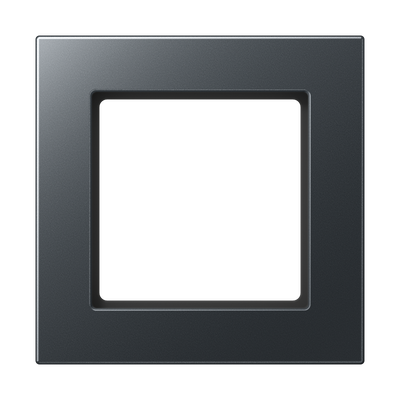 Rahmen 1fach, senkrechte und waagerechte Montage, Thermoplast lackiert, A 550, anthrazit matt