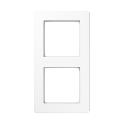 Rahmen 2fach, senkrechte und waagerechte Montage, Thermoplast, A FLOW, alpinweiß