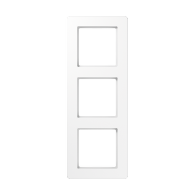 Rahmen 3fach, A FLOW, Thermoplast, alpinweiß, senkrechte und waagerechte Montage