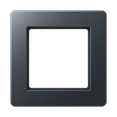 Rahmen 1fach, A FLOW, Thermoplast lackiert, anthrazit matt, senkrechte und waagerechte Montage