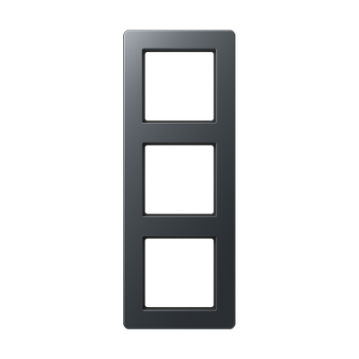 Rahmen 3fach, A FLOW, Thermoplast lackiert, anthrazit matt, senkrechte und waagerechte Montage