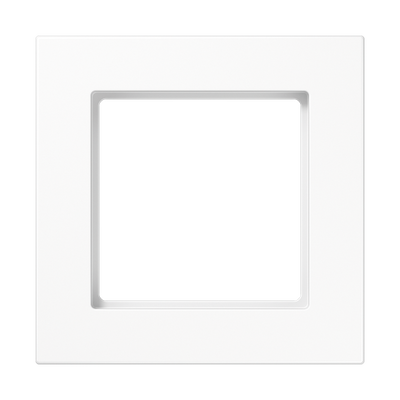 Rahmen 1fach, senkrechte und waagerechte Montage, Thermoplast, A 550, alpinweiß