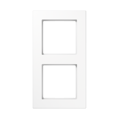 Rahmen 2fach, senkrechte und waagerechte Montage, Thermoplast, A 550, alpinweiß