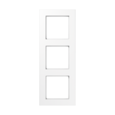 Rahmen 3fach, senkrechte und waagerechte Montage, Thermoplast, A 550, alpinweiß