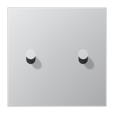 Abdeckung mit Kipphebel "Kegel", 2 Kipphebel, Serie LS 1912, Aluminium