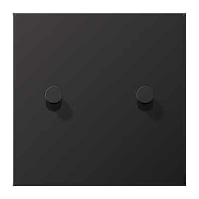 Abdeckung mit Kipphebel "Kegel", 2 Kipphebel, Serie LS 1912, dark (lackiertes Aluminium)