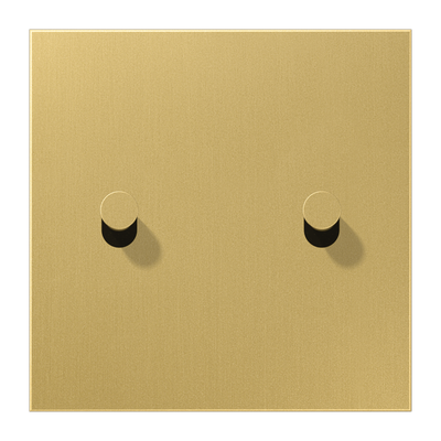 Abdeckung mit Kipphebel "Kegel", 2 Kipphebel, Serie LS 1912, Messing classic