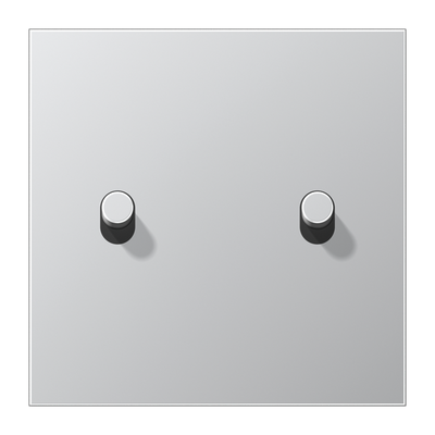 Abdeckung mit Kipphebel "Zylinder", 2 Kipphebel, Serie LS 1912, Aluminium