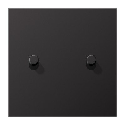 Abdeckung mit Kipphebel "Zylinder", 2 Kipphebel, Serie LS 1912, dark (lackiertes Aluminium)