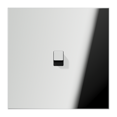 Abdeckung mit Kipphebel "Kubus", 1 Kipphebel, Serie LS 1912, glanzchrom