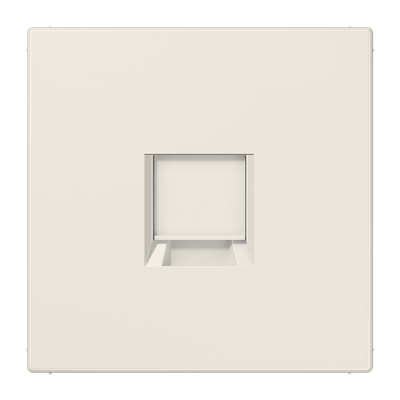 Abdeckung (gerastet) für Modular-Jack-Steckbuchsen, 1fach, UMA-CAT6A, RADIALL, Panduit, Assmann, Serie LS, weiß