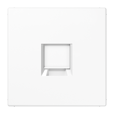 Abdeckung (gerastet) für Modular-Jack-Steckbuchsen, 1fach, UMA-CAT6A, RADIALL, Panduit, Assmann, Serie LS, alpinweiß