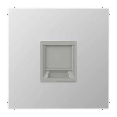 Abdeckung (gerastet) für Modular-Jack-Steckbuchsen, 1fach, UMA-CAT6A, RADIALL, Panduit, Assmann, Serie LS, Aluminium