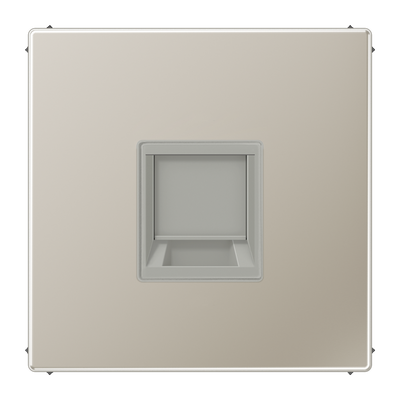 Abdeckung (gerastet) für Modular-Jack-Steckbuchsen, 1fach, UMA-CAT6A, RADIALL, Panduit, Assmann, Serie LS, Edelstahl