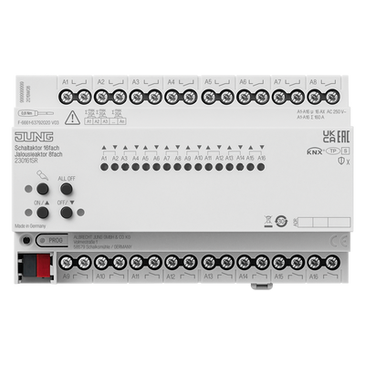 KNX Schaltaktor 16fach, KNX Jalousieaktor 8fach, Secure