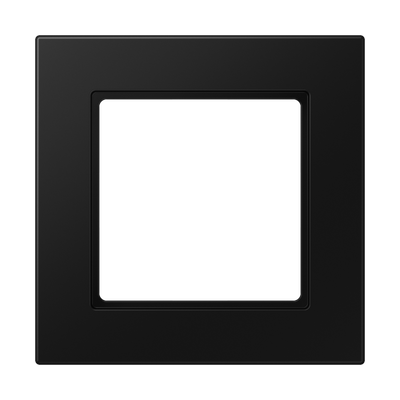 Rahmen 1fach, senkrechte und waagerechte Montage, Thermoplast lackiert, A 550, graphitschwarz matt