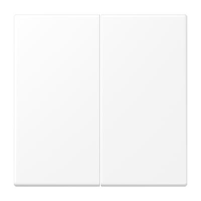 Wippe 2fach, Duroplast lackiert, Serie LS, schneeweiß matt