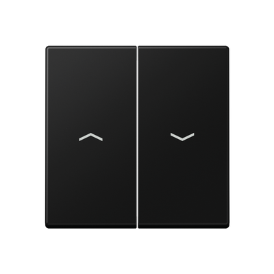 Wippe, mit Pfeilsymbolen, Duroplast lackiert, Serie A, graphitschwarz matt