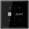 KNX Raumcontroller LS TOUCH mit Rahmen LS 990, Secure, Thermoplast, schwarz
