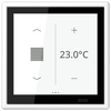 KNX Raumcontroller LS TOUCH mit Rahmen LS 990, Secure, Thermoplast lackiert, schneeweiß matt