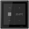 KNX Raumcontroller LS TOUCH mit Rahmen LS 990, Secure, Thermoplast lackiert, graphitschwarz matt