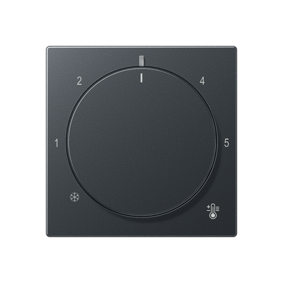 Abdeckung für Thermostat, Thermoplast lackiert, Serie A, anthrazit matt