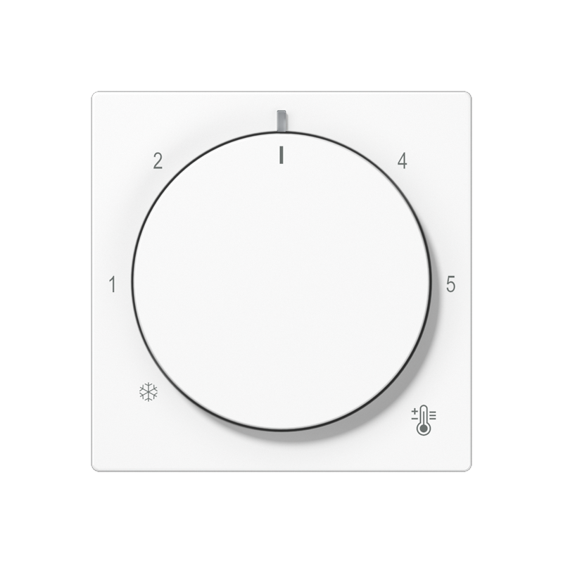 Abdeckung für Thermostat, Thermoplast, Serie AS/A, alpinweiß