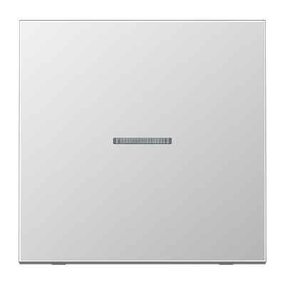 JUNG HOME Taster 1fach, mit Lichtleiter, Serie LS, Aluminium