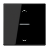 JUNG HOME Taster 1fach, mit Pfeilsymbolen, mit Lichtleiter, Duroplast, Serie LS, schwarz