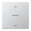 JUNG HOME Taster 1fach, mit Pfeilsymbolen, mit Lichtleiter, Serie LS, Aluminium