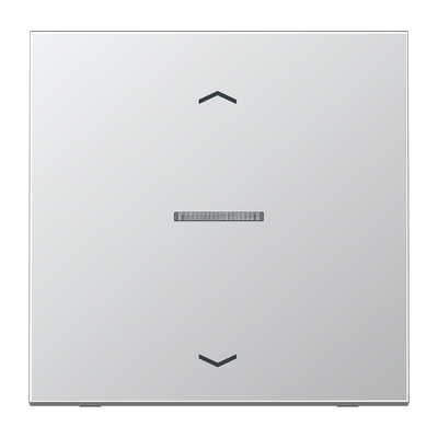 JUNG HOME Taster 1fach, mit Pfeilsymbolen, mit Lichtleiter, Serie LS, Aluminium