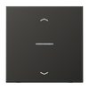 JUNG HOME Taster 1fach, mit Pfeilsymbolen, mit Lichtleiter, Aluminium lackiert, Serie LS, anthrazit