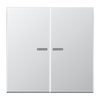 JUNG HOME Taster 2fach, mit Lichtleiter, Serie LS, Aluminium